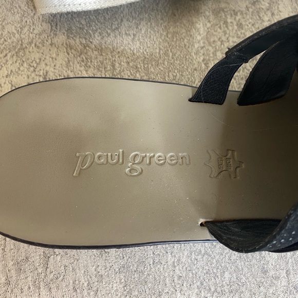 #17 Paul Green Bayside Slides Black Woman’s SZ 7 - Picture 4 of 4